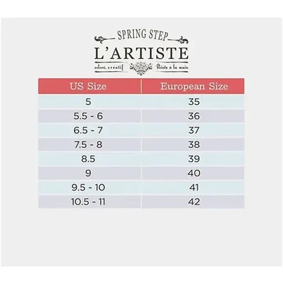 L'Artiste 41 Spring Steps Floradaciois black leather ankle strap sandals 9.5 10 - Picture 8 of 8